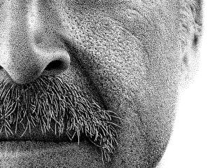 Illustration for article titled This Portrait Is Actually Hand Drawn with 2.1 Million Dots